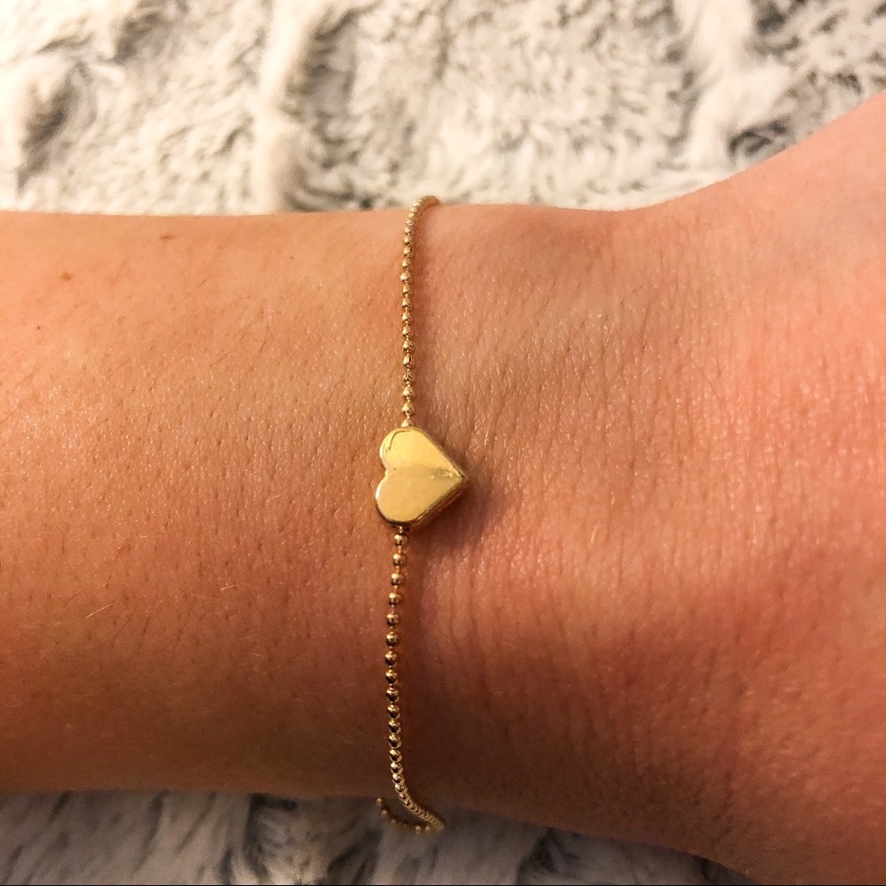 Gold Mini Heart Bracelet